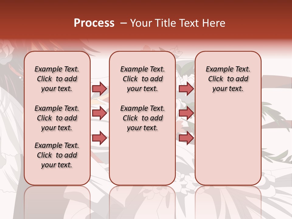 A Woman In A Wedding Dress Holding A Bouquet Of Flowers PowerPoint Template