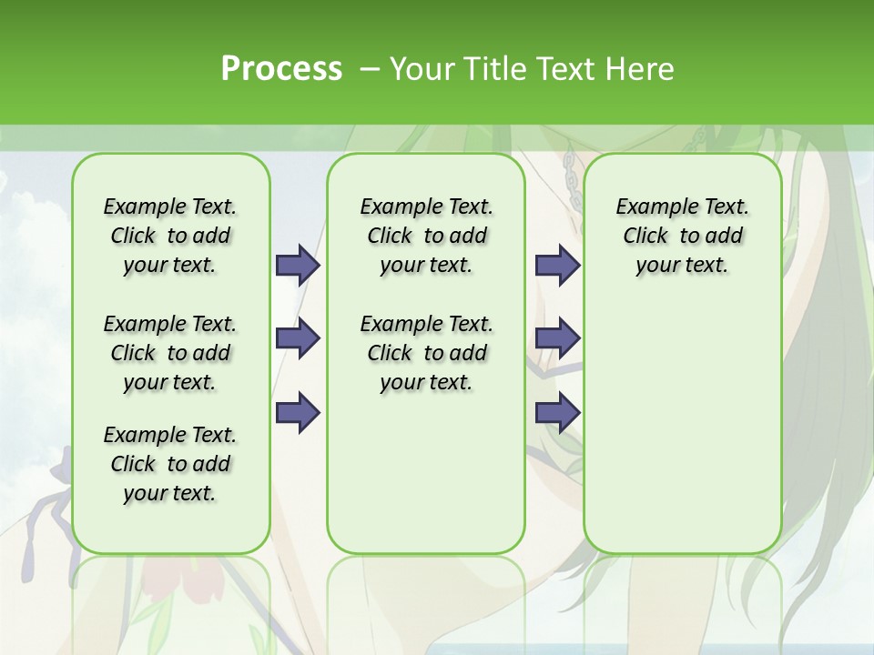 A Girl In A Bikini Sitting On The Beach PowerPoint Template