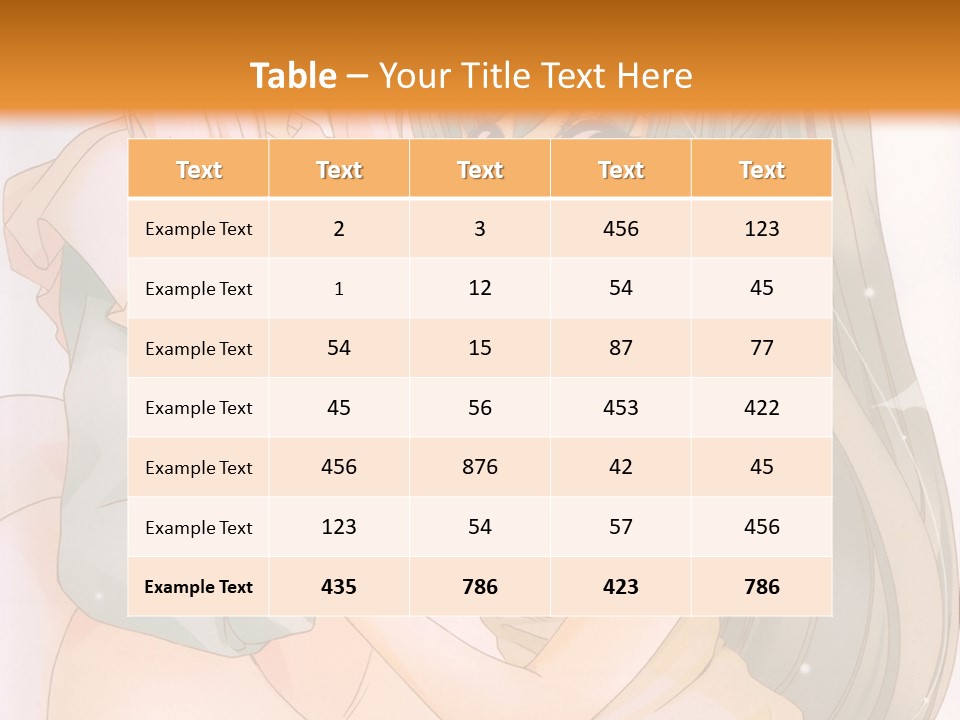A Couple Of Anime Girls Sitting Next To Each Other PowerPoint Template