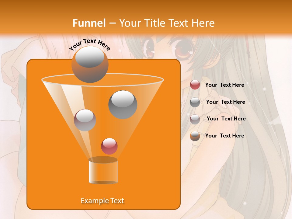 A Couple Of Anime Girls Sitting Next To Each Other PowerPoint Template