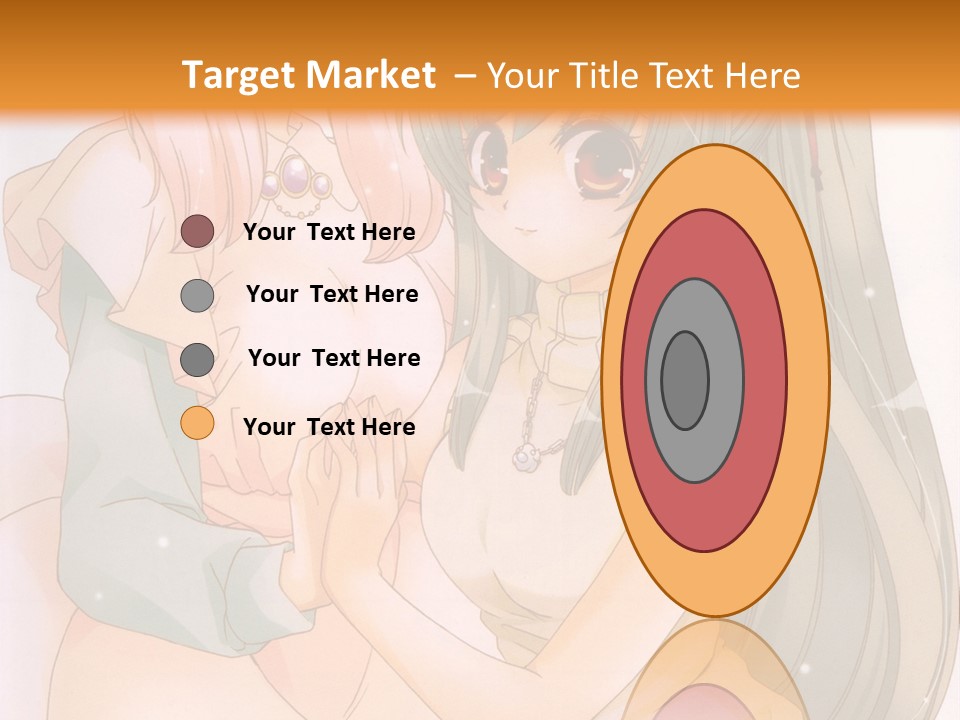 A Couple Of Anime Girls Sitting Next To Each Other PowerPoint Template