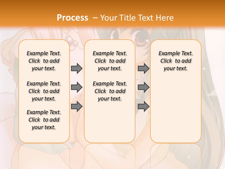 A Couple Of Anime Girls Sitting Next To Each Other PowerPoint Template