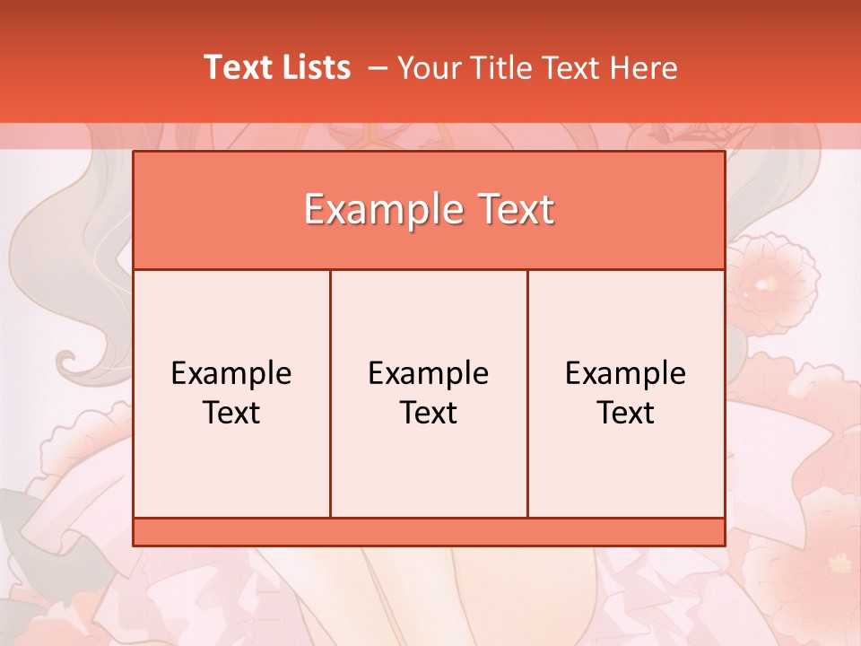 A Woman In A Pink Dress Sitting On A Flower PowerPoint Template