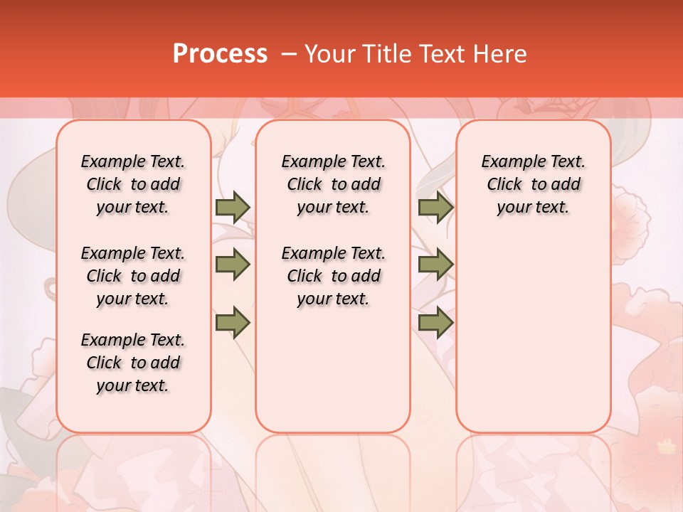A Woman In A Pink Dress Sitting On A Flower PowerPoint Template