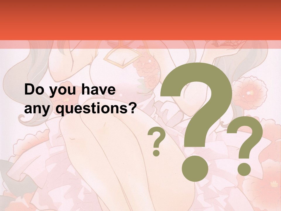 A Woman In A Pink Dress Sitting On A Flower PowerPoint Template