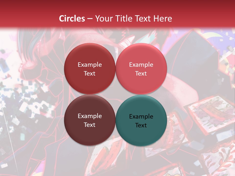 A Man And A Woman Are Hugging In Front Of A Red Background PowerPoint Template