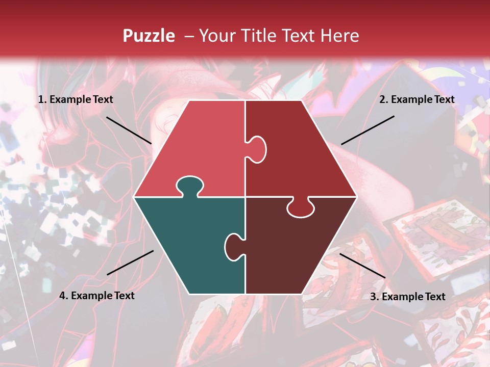 A Man And A Woman Are Hugging In Front Of A Red Background PowerPoint Template