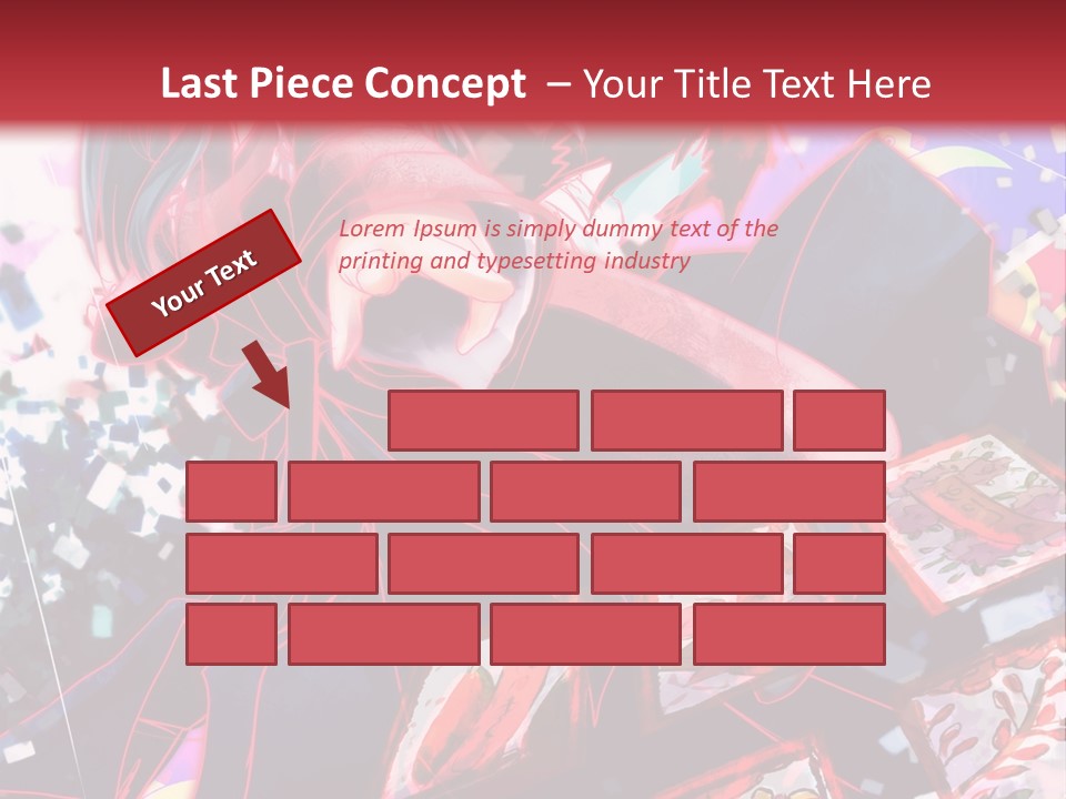 A Man And A Woman Are Hugging In Front Of A Red Background PowerPoint Template