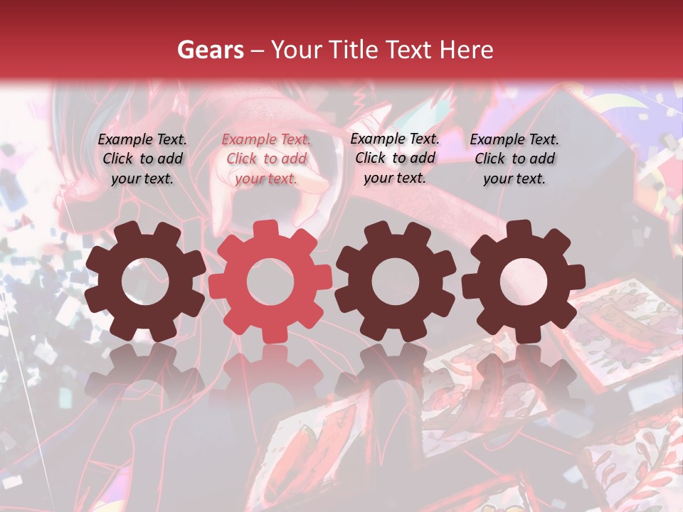 A Man And A Woman Are Hugging In Front Of A Red Background PowerPoint Template