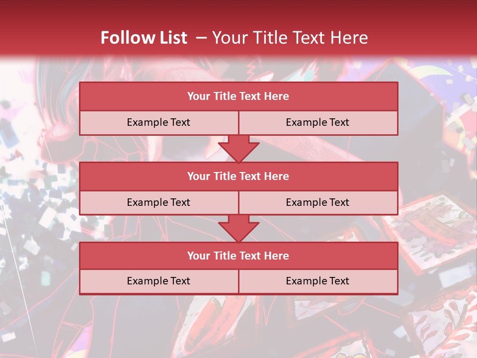 A Man And A Woman Are Hugging In Front Of A Red Background PowerPoint Template