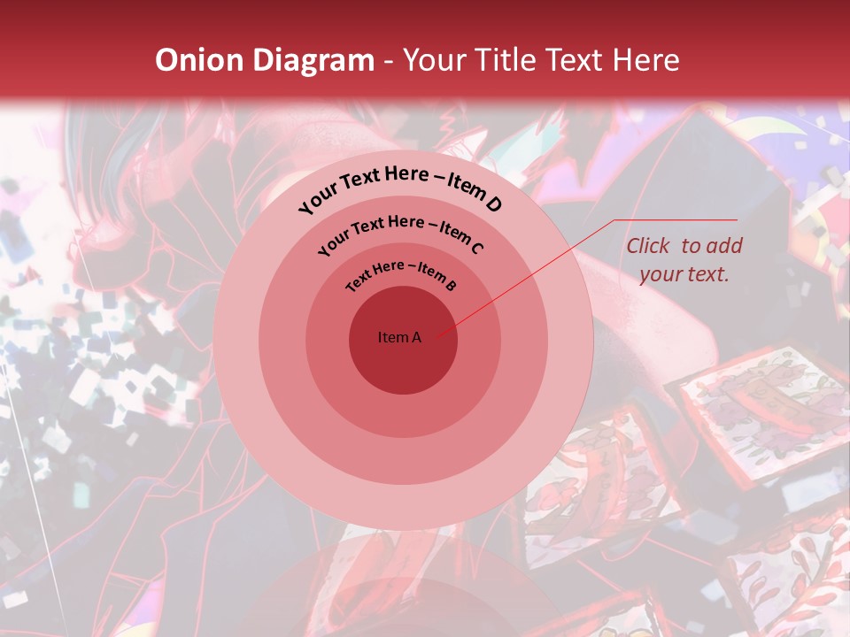 A Man And A Woman Are Hugging In Front Of A Red Background PowerPoint Template