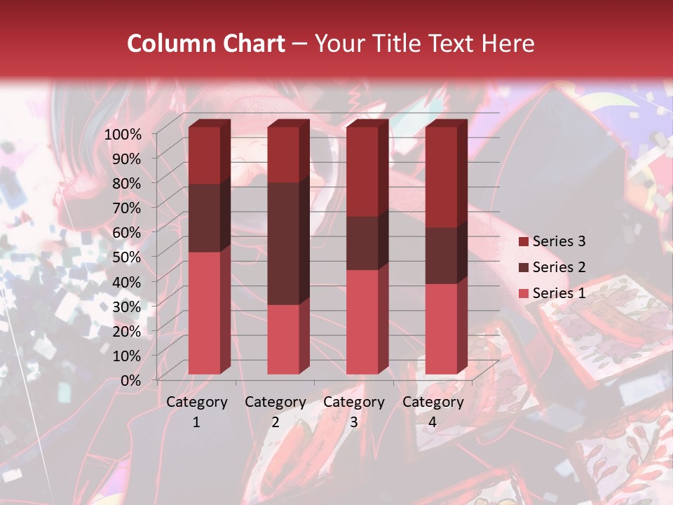 A Man And A Woman Are Hugging In Front Of A Red Background PowerPoint Template