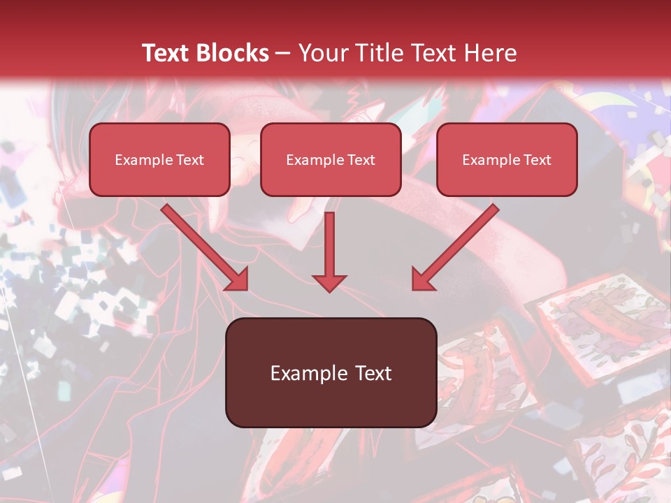 A Man And A Woman Are Hugging In Front Of A Red Background PowerPoint Template