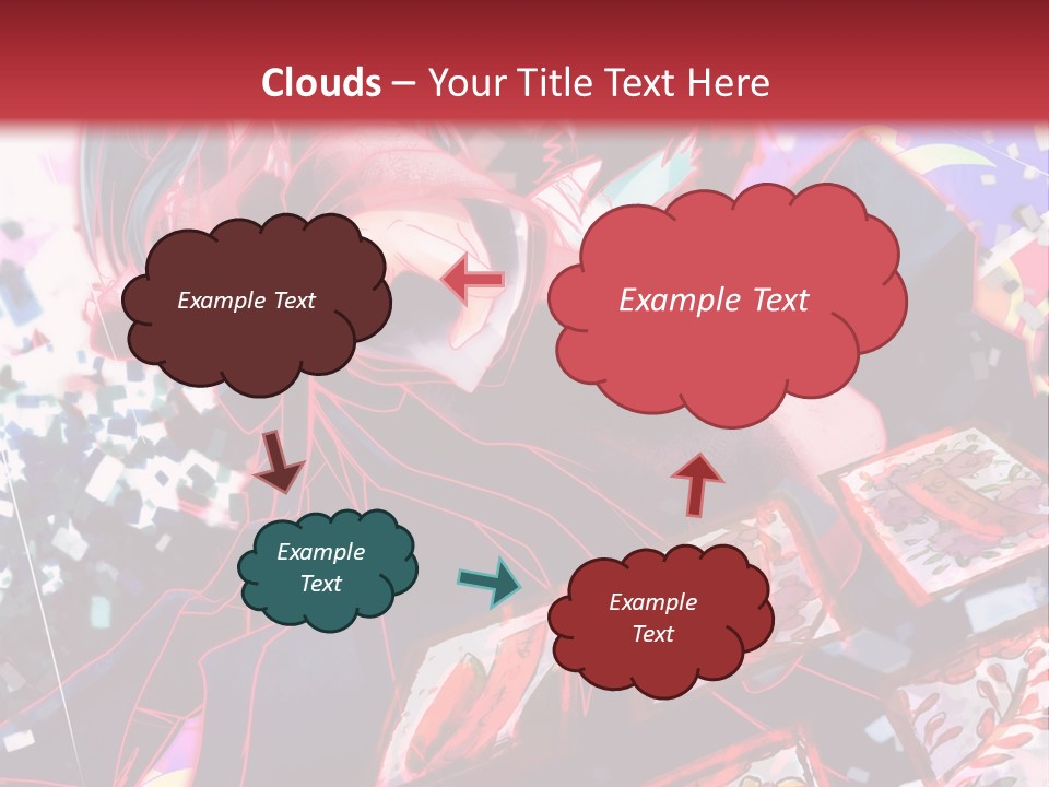 A Man And A Woman Are Hugging In Front Of A Red Background PowerPoint Template