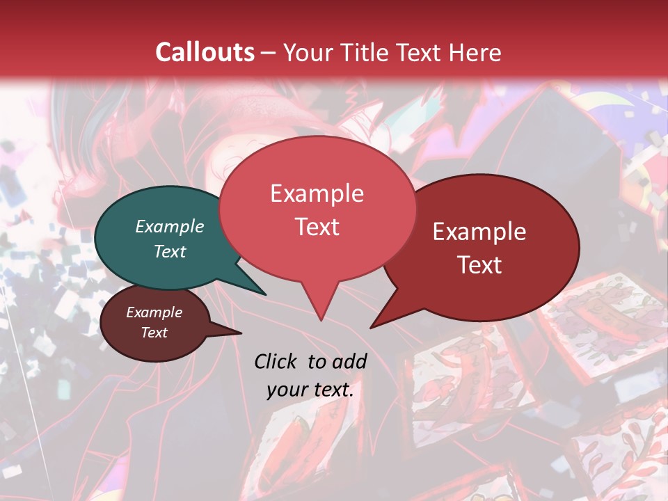 A Man And A Woman Are Hugging In Front Of A Red Background PowerPoint Template