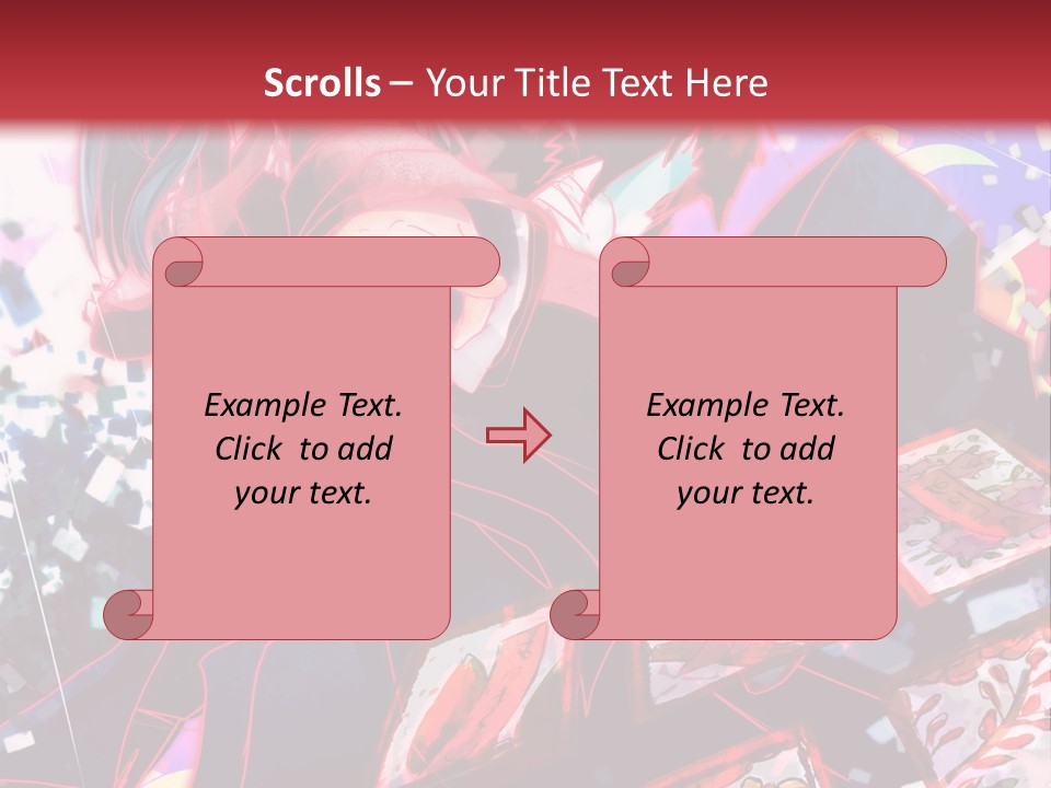 A Man And A Woman Are Hugging In Front Of A Red Background PowerPoint Template