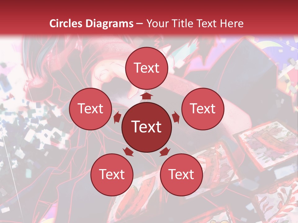 A Man And A Woman Are Hugging In Front Of A Red Background PowerPoint Template