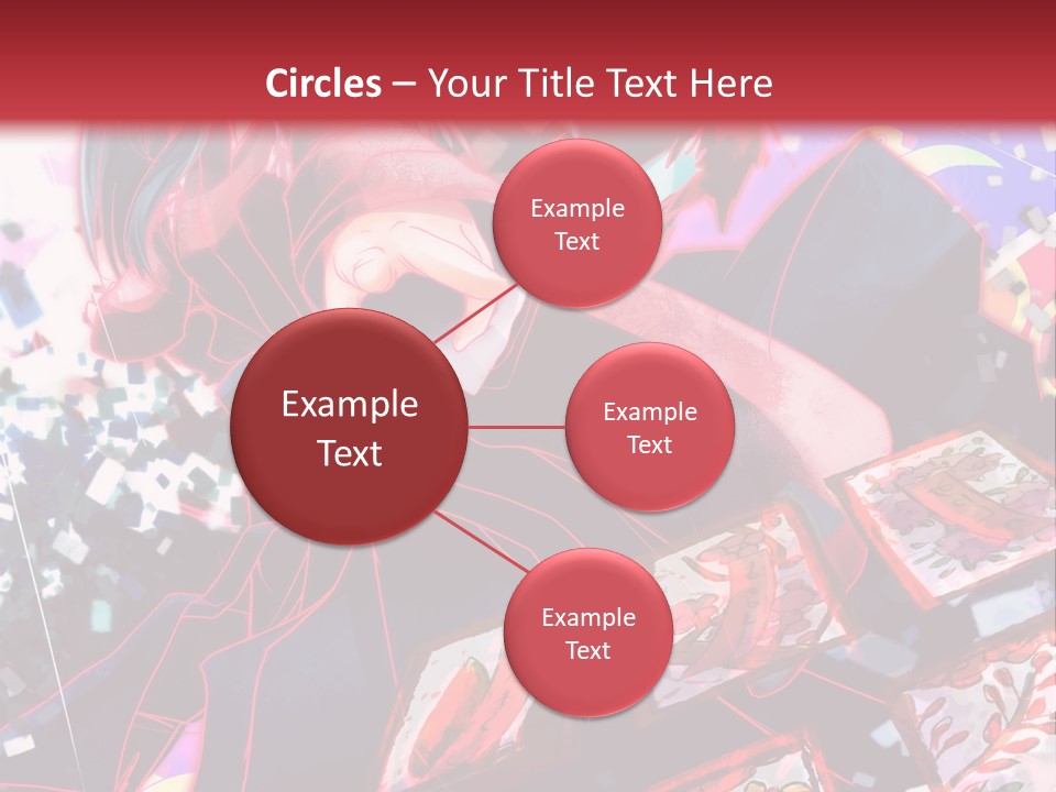 A Man And A Woman Are Hugging In Front Of A Red Background PowerPoint Template