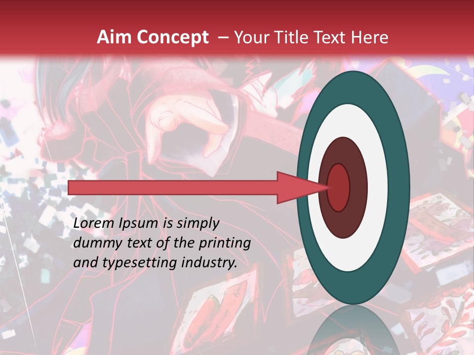 A Man And A Woman Are Hugging In Front Of A Red Background PowerPoint Template