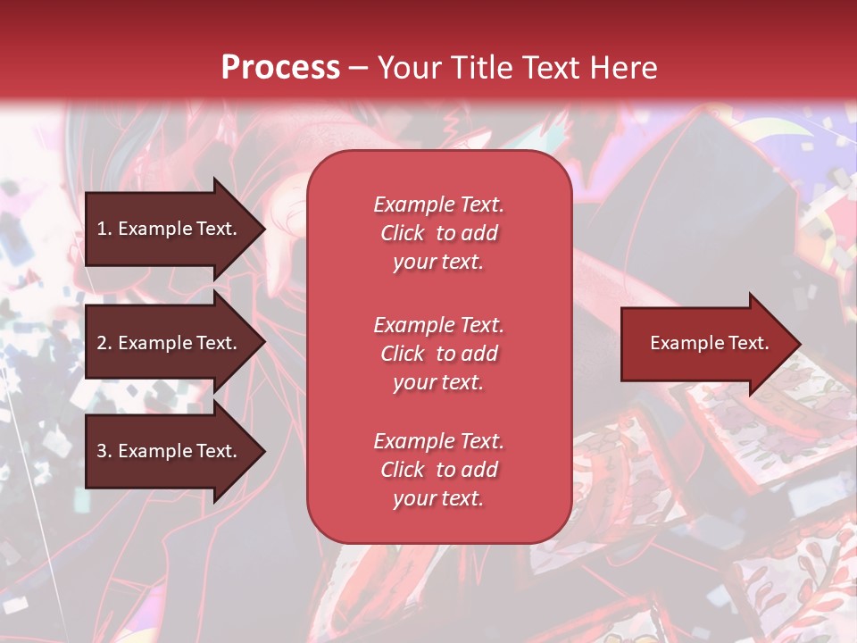 A Man And A Woman Are Hugging In Front Of A Red Background PowerPoint Template