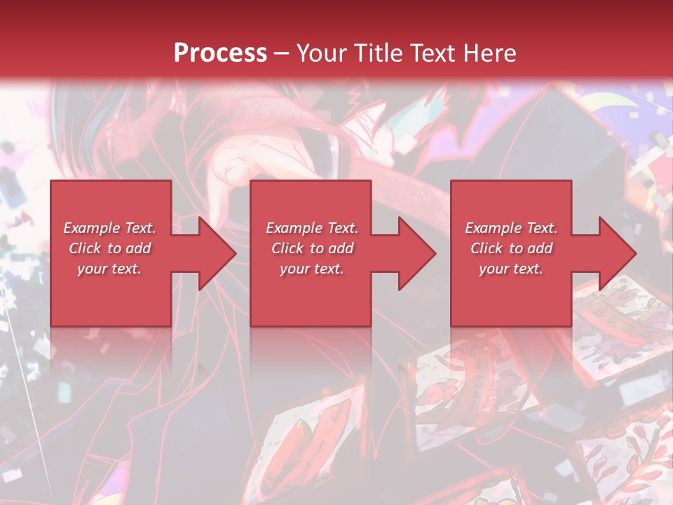 A Man And A Woman Are Hugging In Front Of A Red Background PowerPoint Template