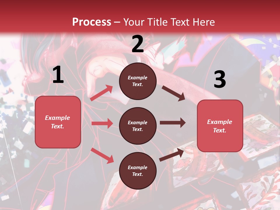 A Man And A Woman Are Hugging In Front Of A Red Background PowerPoint Template