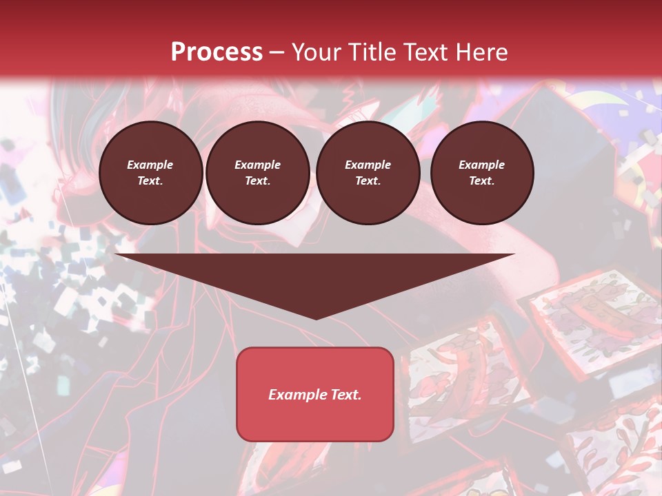 A Man And A Woman Are Hugging In Front Of A Red Background PowerPoint Template