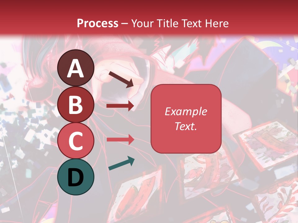 A Man And A Woman Are Hugging In Front Of A Red Background PowerPoint Template