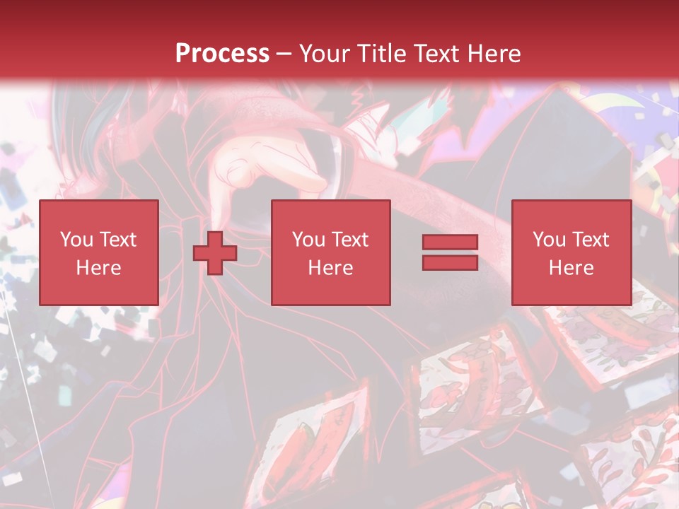 A Man And A Woman Are Hugging In Front Of A Red Background PowerPoint Template