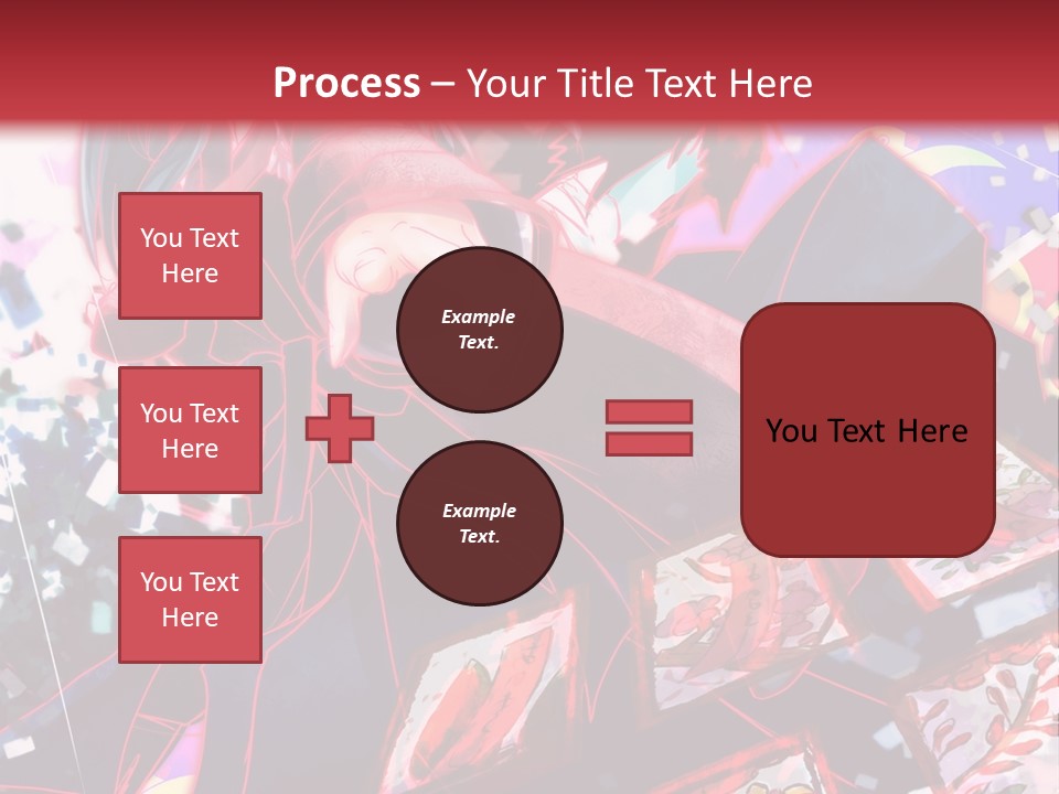 A Man And A Woman Are Hugging In Front Of A Red Background PowerPoint Template