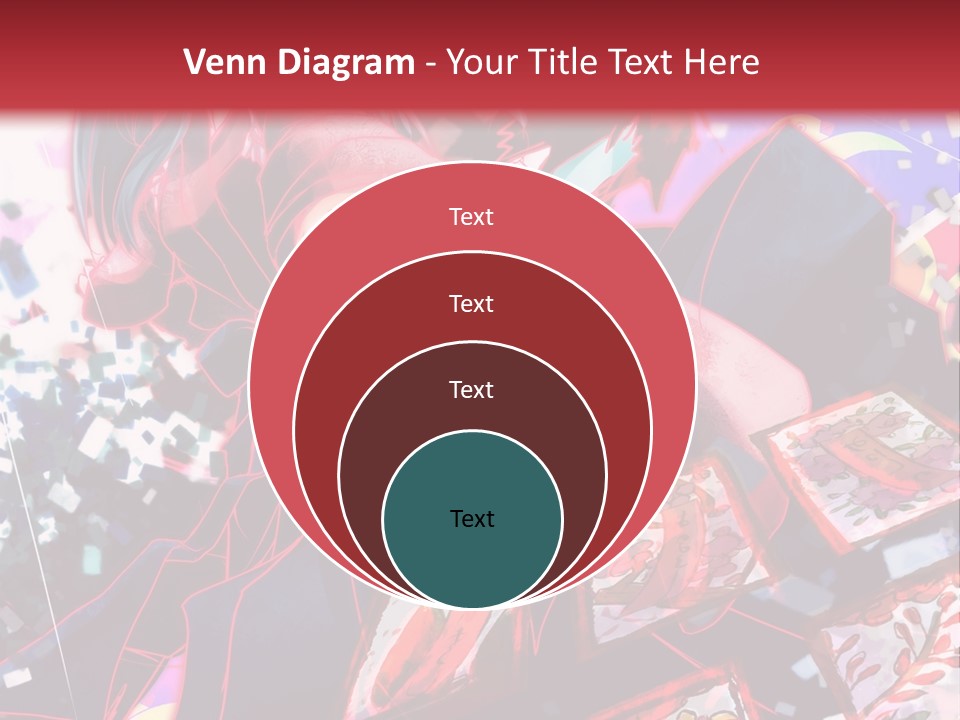 A Man And A Woman Are Hugging In Front Of A Red Background PowerPoint Template