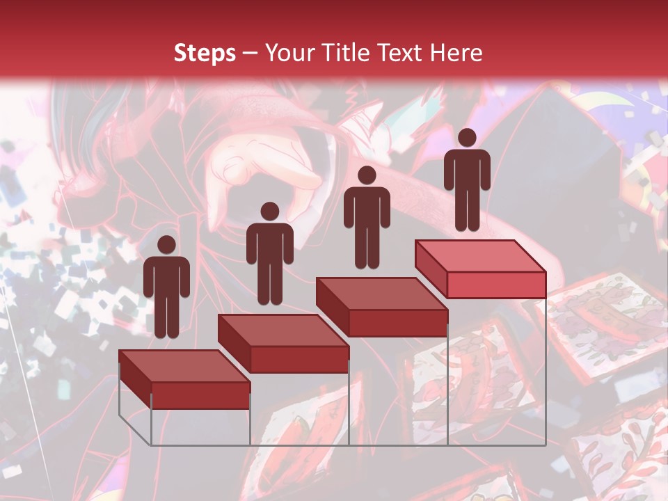 A Man And A Woman Are Hugging In Front Of A Red Background PowerPoint Template