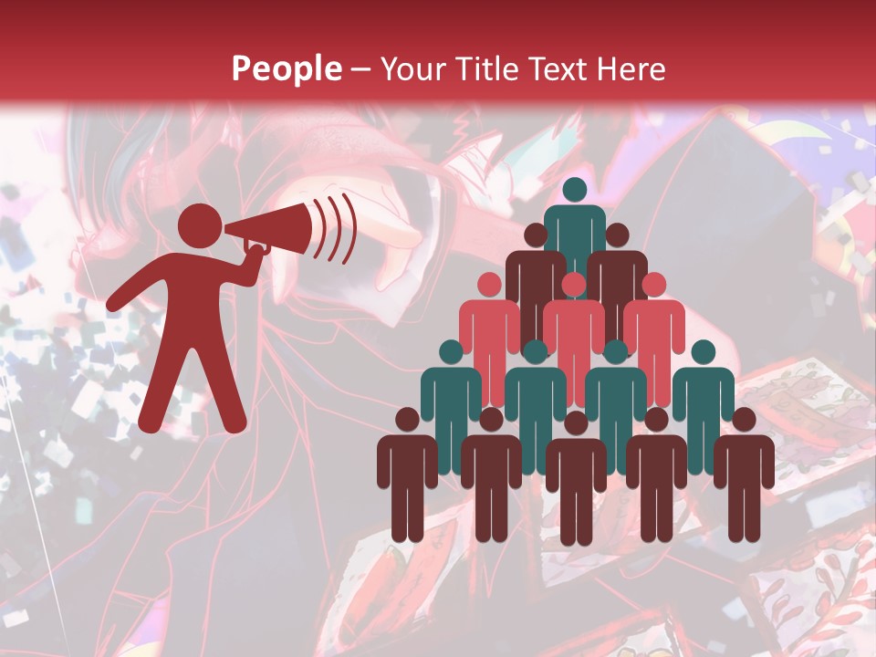 A Man And A Woman Are Hugging In Front Of A Red Background PowerPoint Template