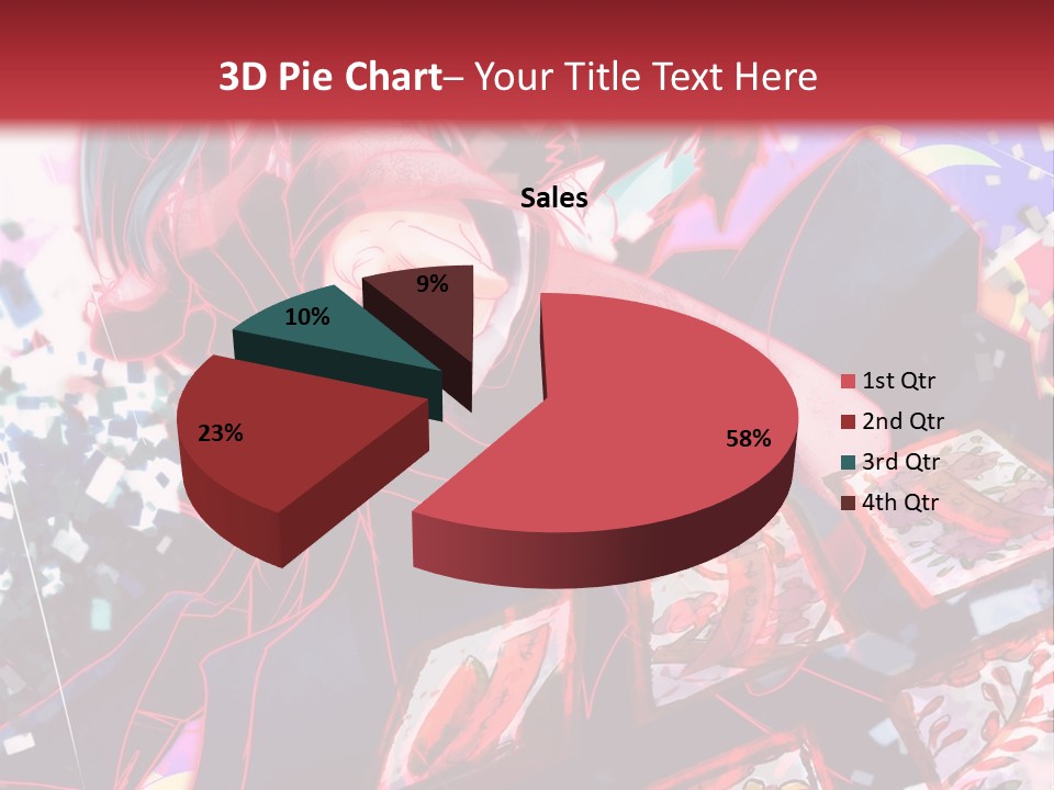 A Man And A Woman Are Hugging In Front Of A Red Background PowerPoint Template