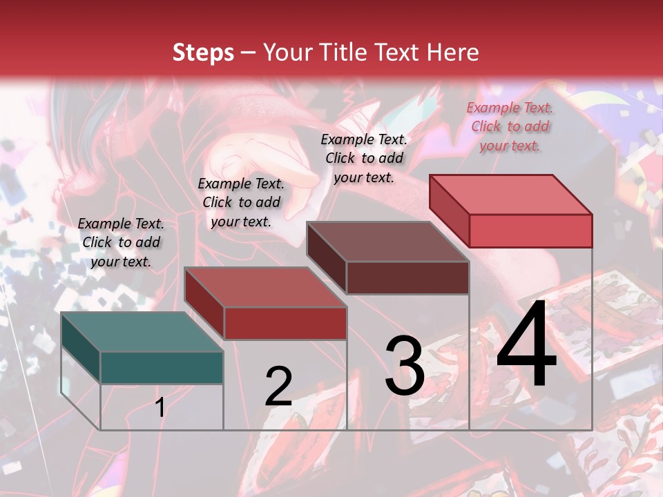 A Man And A Woman Are Hugging In Front Of A Red Background PowerPoint Template