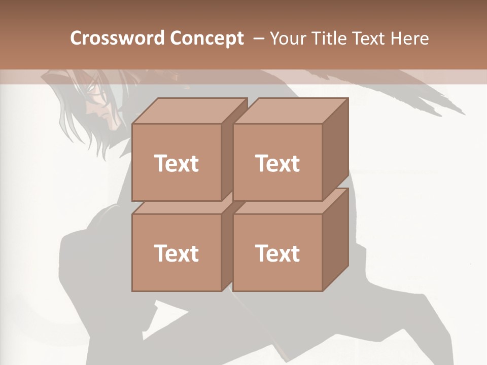 A Woman With A Bird On Her Shoulder PowerPoint Template