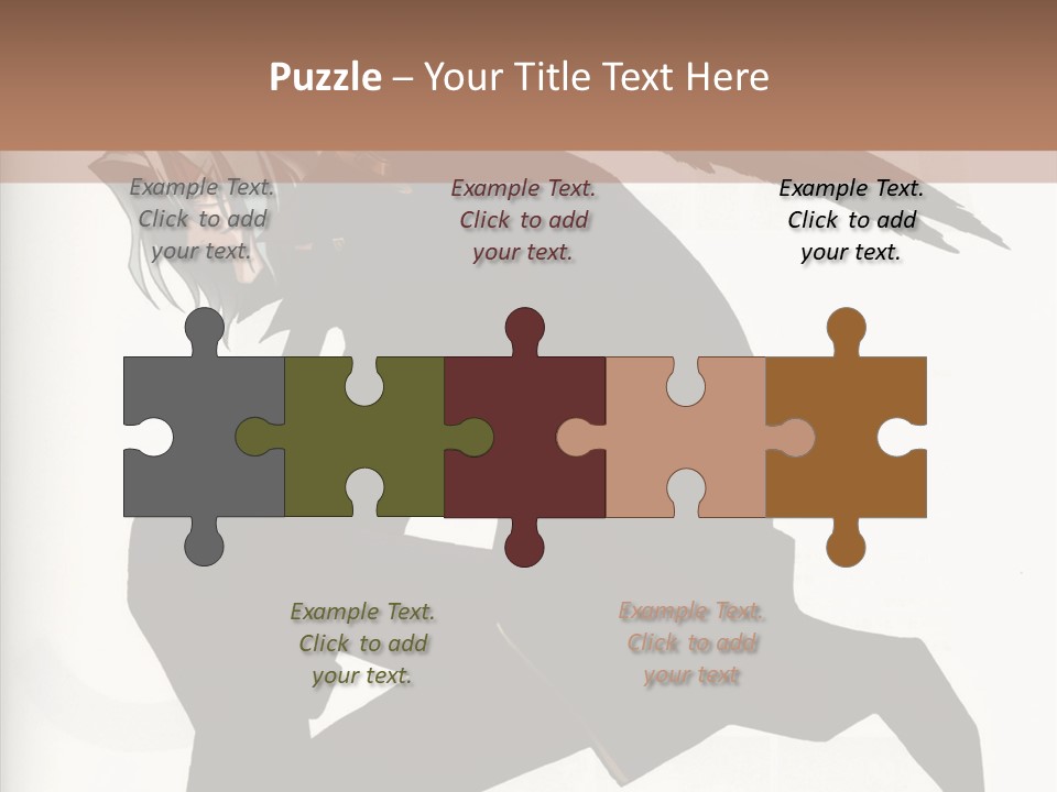 A Woman With A Bird On Her Shoulder PowerPoint Template