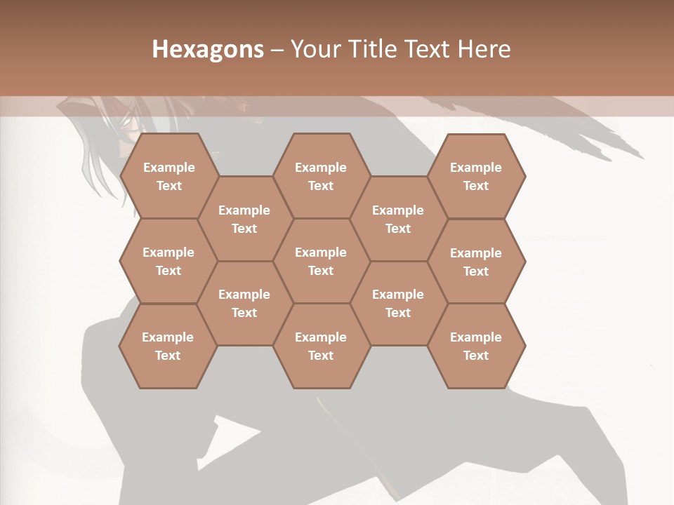 A Woman With A Bird On Her Shoulder PowerPoint Template