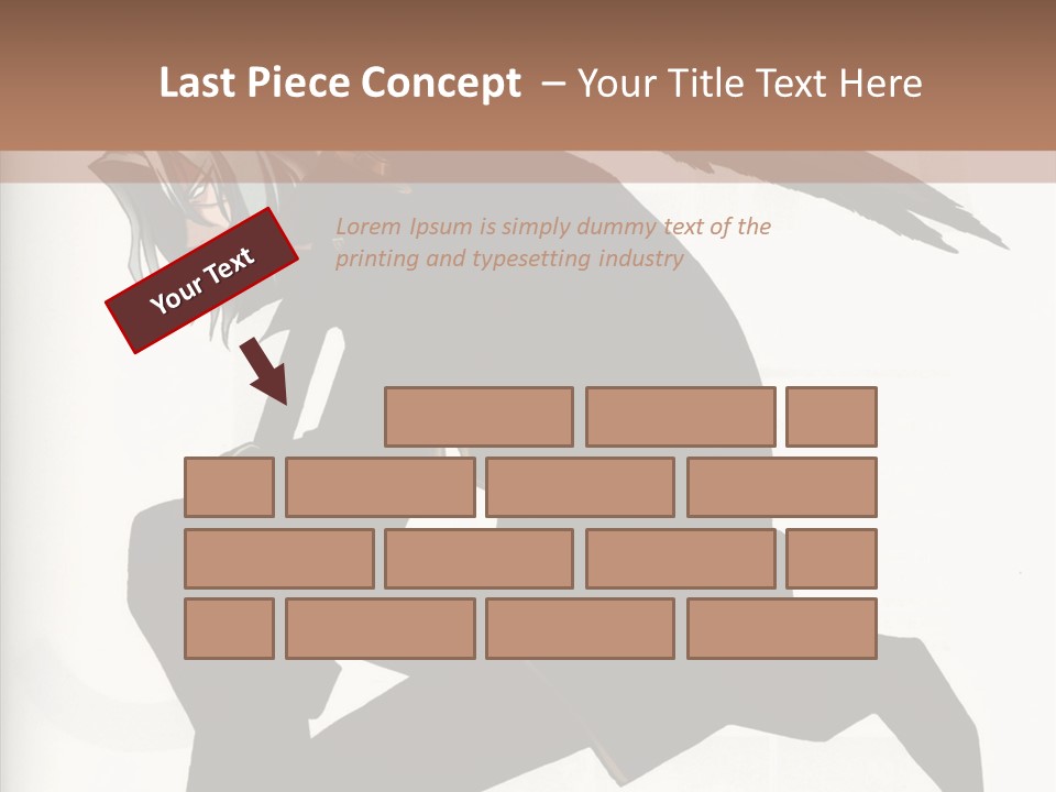 A Woman With A Bird On Her Shoulder PowerPoint Template