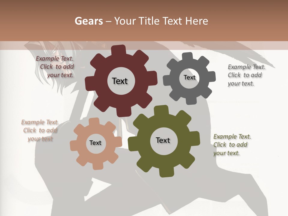 A Woman With A Bird On Her Shoulder PowerPoint Template