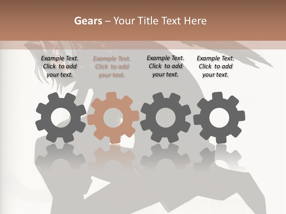 A Woman With A Bird On Her Shoulder PowerPoint Template