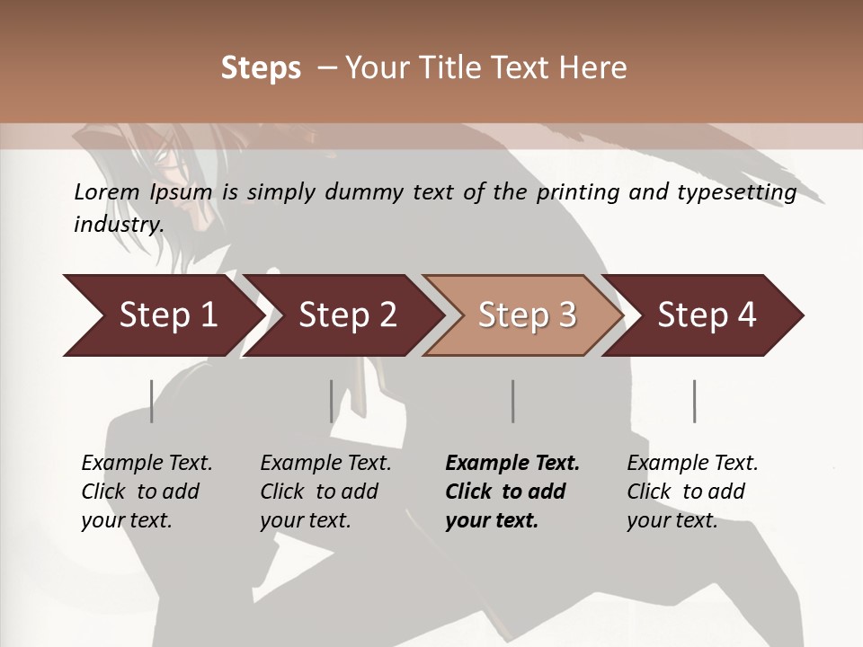 A Woman With A Bird On Her Shoulder PowerPoint Template