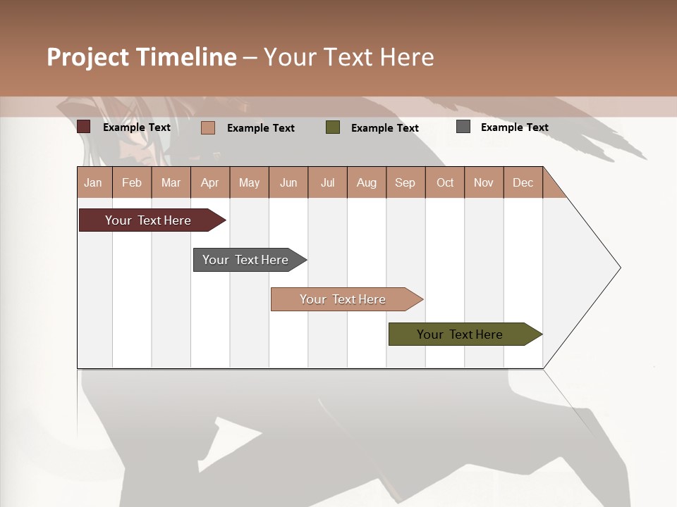 A Woman With A Bird On Her Shoulder PowerPoint Template