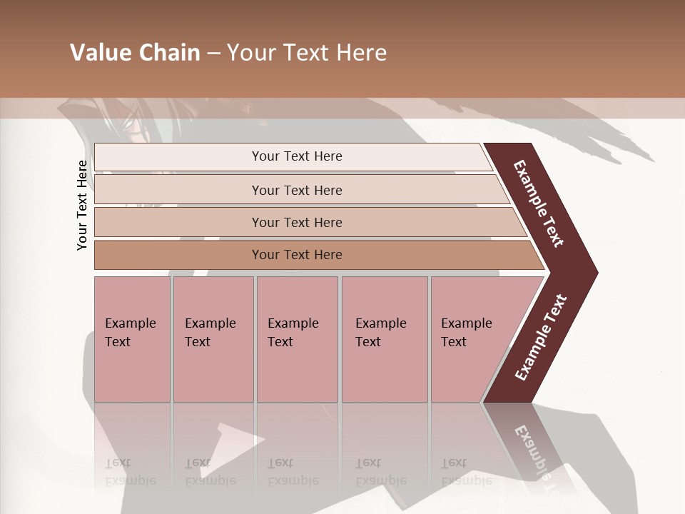 A Woman With A Bird On Her Shoulder PowerPoint Template