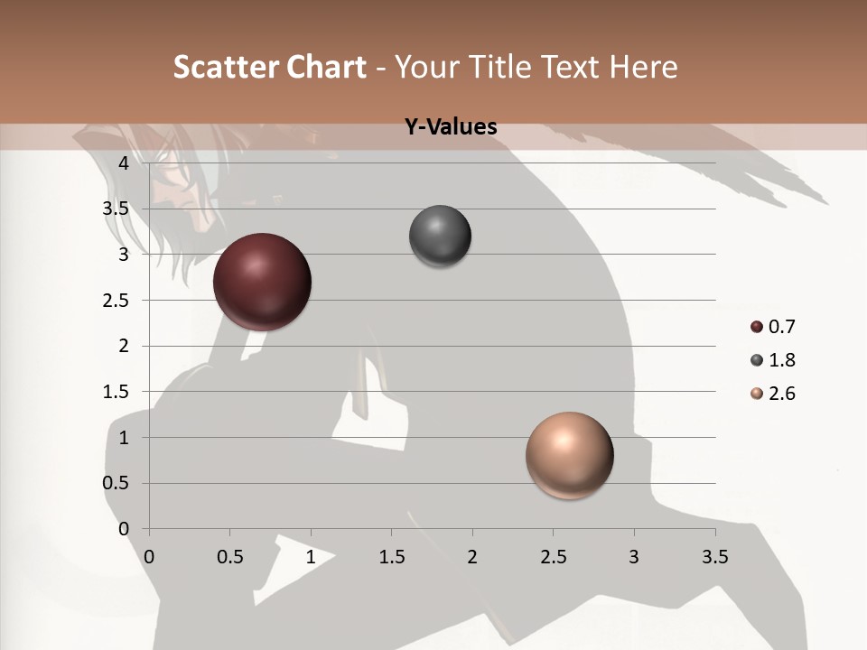 A Woman With A Bird On Her Shoulder PowerPoint Template