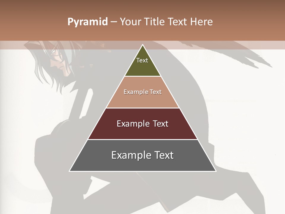 A Woman With A Bird On Her Shoulder PowerPoint Template