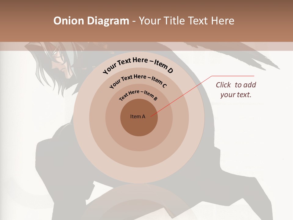 A Woman With A Bird On Her Shoulder PowerPoint Template