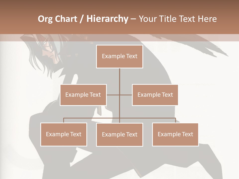 A Woman With A Bird On Her Shoulder PowerPoint Template