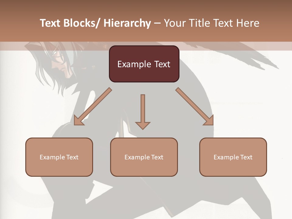 A Woman With A Bird On Her Shoulder PowerPoint Template