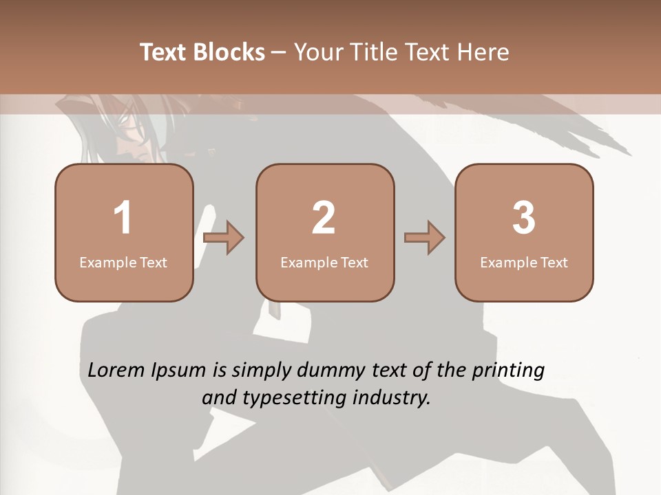 A Woman With A Bird On Her Shoulder PowerPoint Template